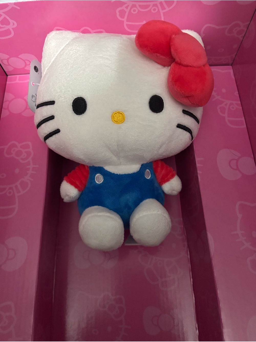 Hello Kitty Plush - White with Red Bow and Blue Outfit
